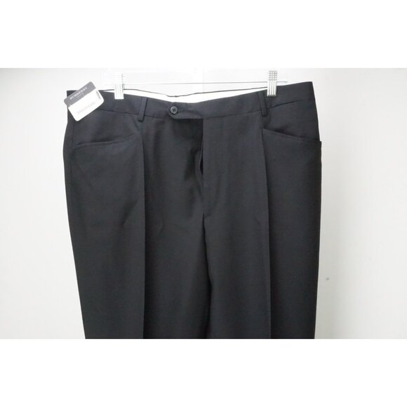 Burberry London Blue 100% Wool Mens Pants Trousers Sz 56 EU NEW